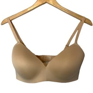 Maidenform Self Expressions Wireless Nude Cream Bra Adjustable Straps 38C